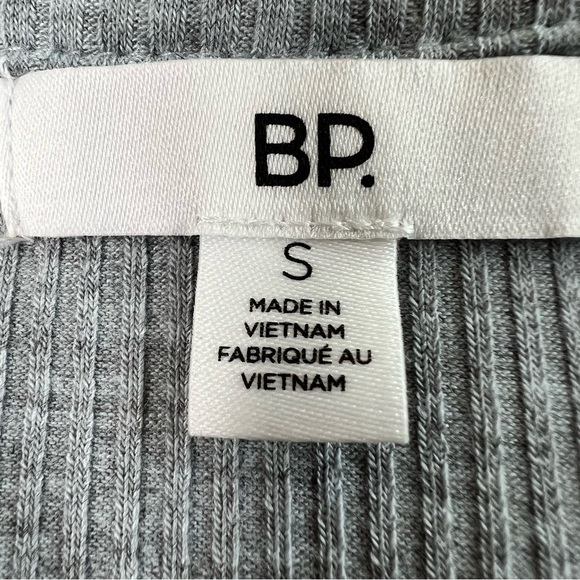 NWT NORDSTROM BP Polo Tank Sleeveless Mini Tennis Dress Ribbed Grey Size S - Picture 13 of 14